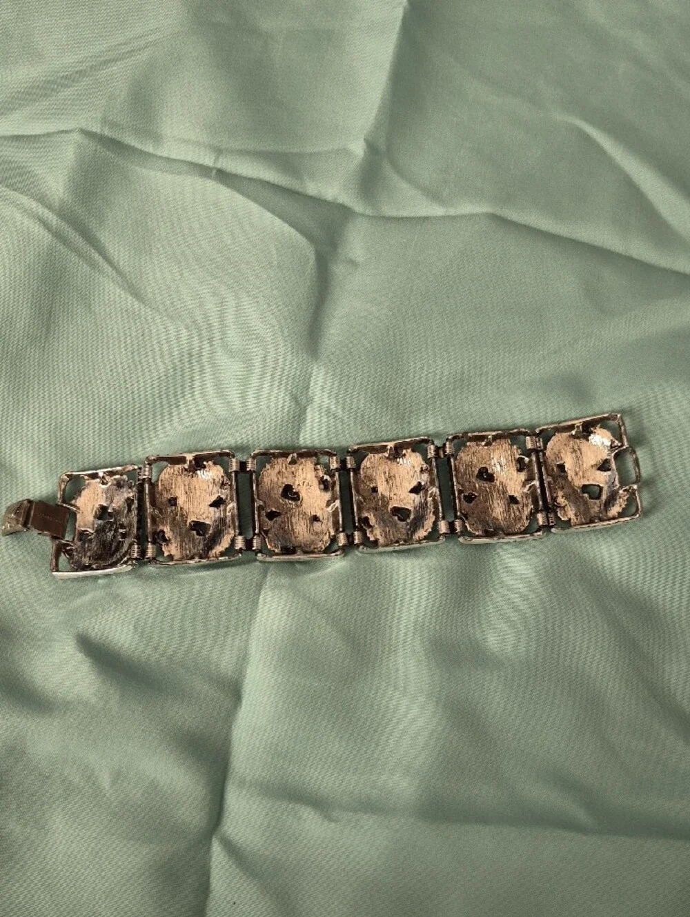 Sarah Coventry Silver-Tone Floral Panel Bracelet
